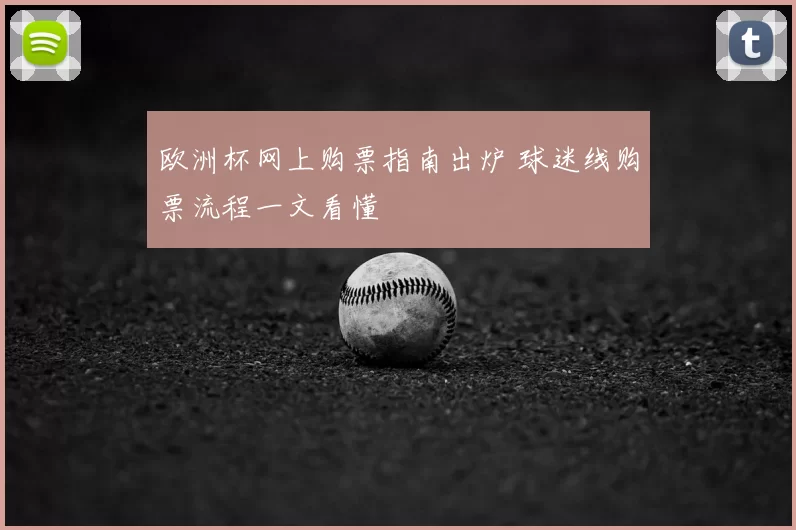 欧洲杯网上购票指南出炉 球迷线购票流程一文看懂
